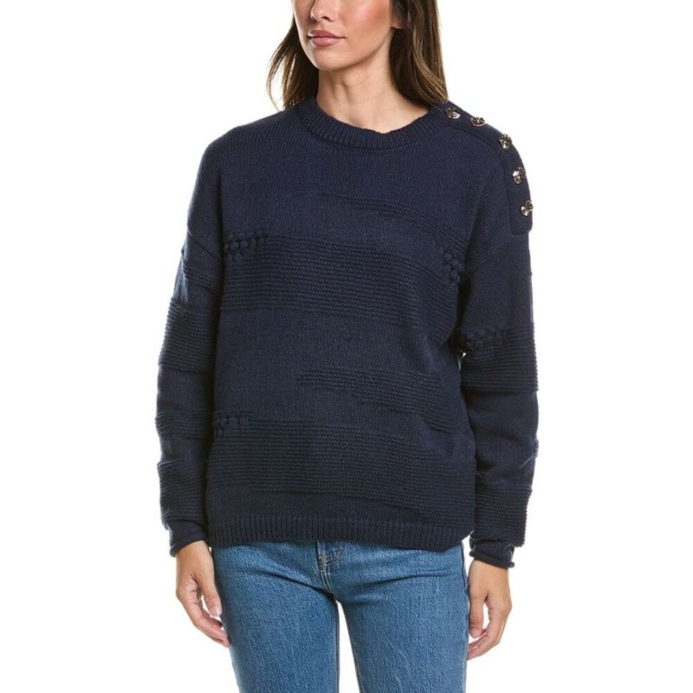 Ichi Womens  Ihastra Sweater, Blue